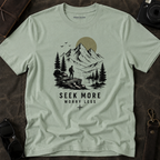 "Seek More, Worry Less" Outdoor Hiking Tee