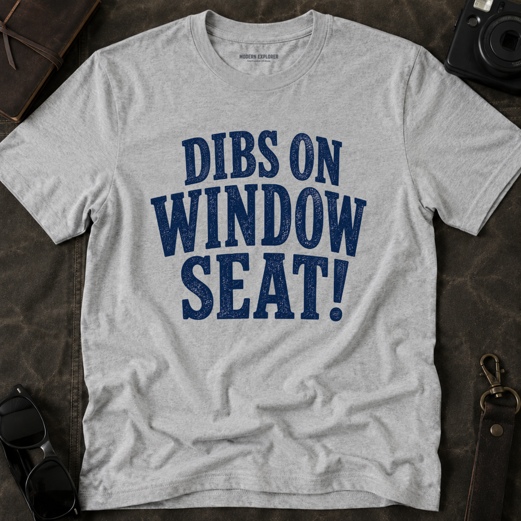 'Dibs on Window Seat!' Graphic Tee