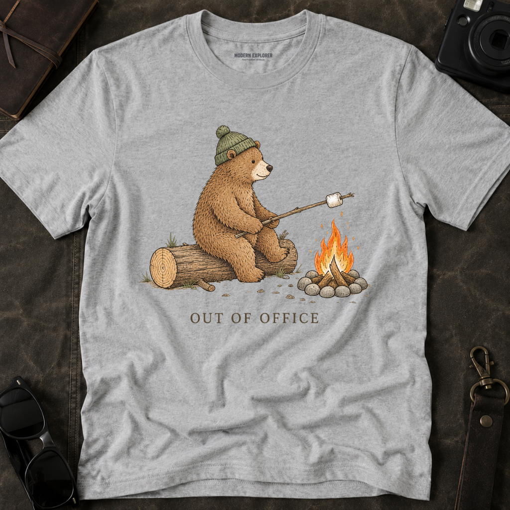 'Out of Office' Cozy Campfire Tee