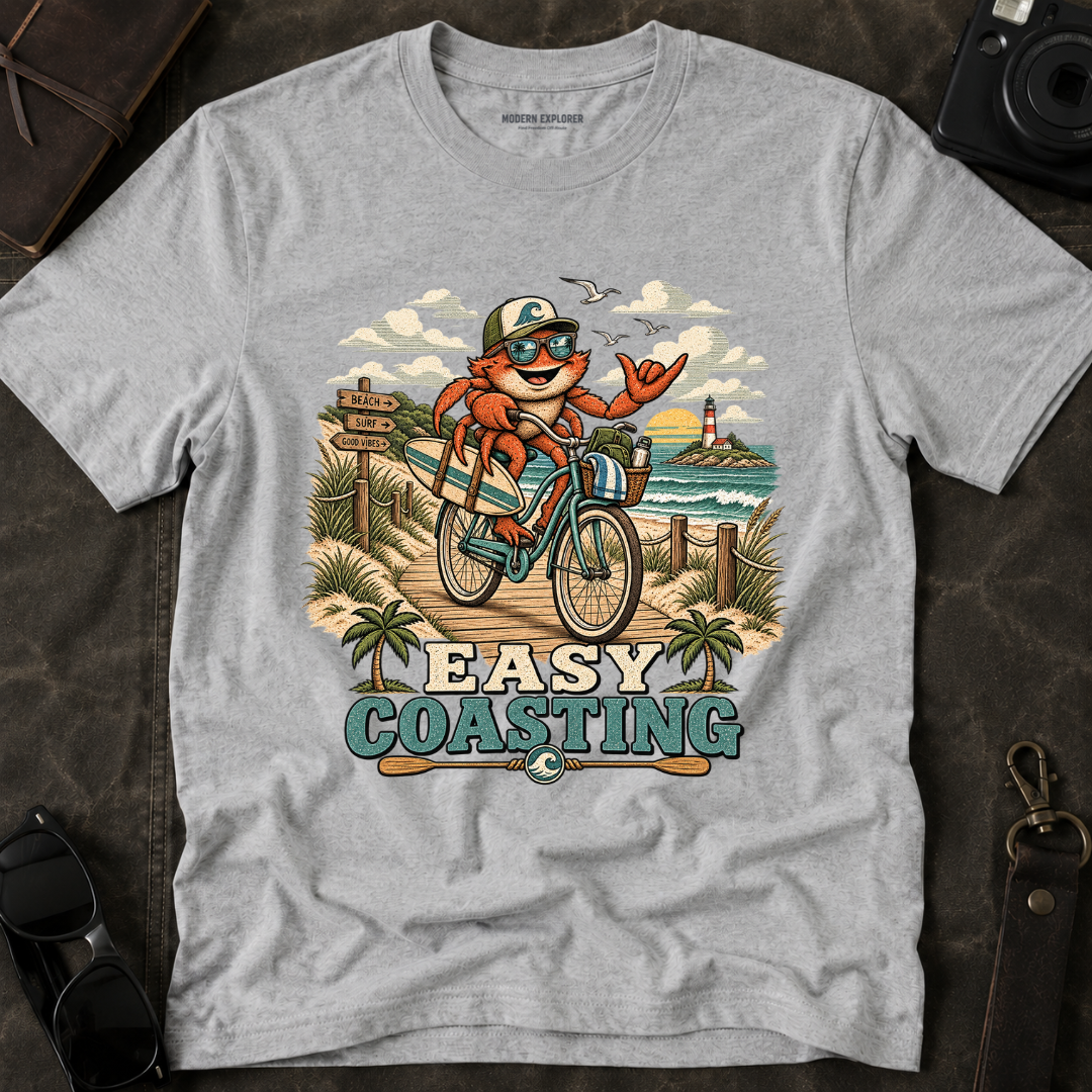 Easy Coasting Beach Graphic Tee
