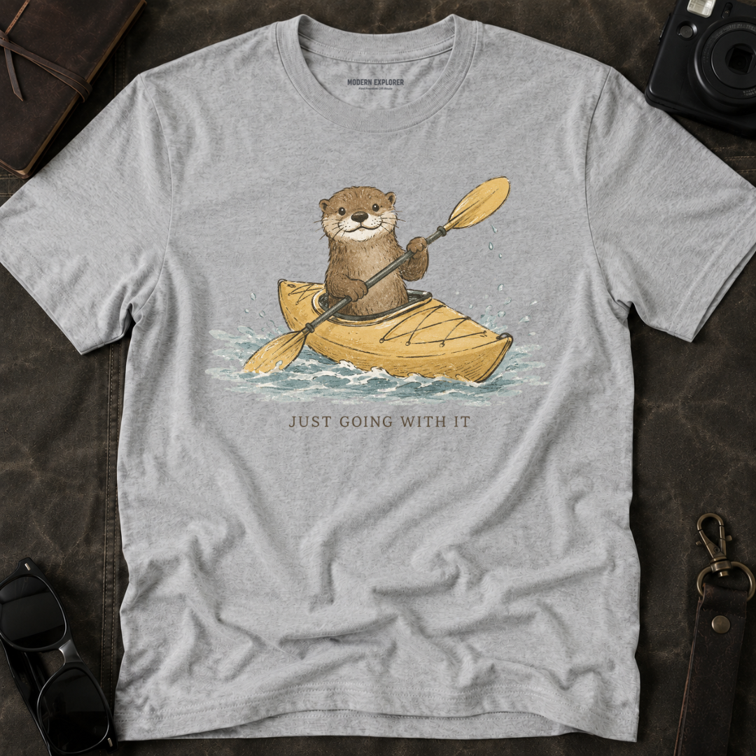 'Just Going With it' Otter Kayak Tee