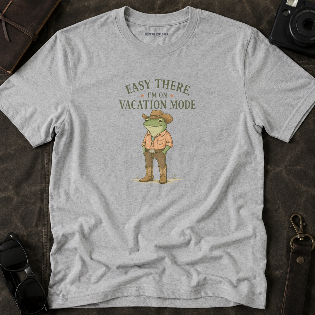 "Easy There I'm on Vacation Mode" Frog Graphic Tee