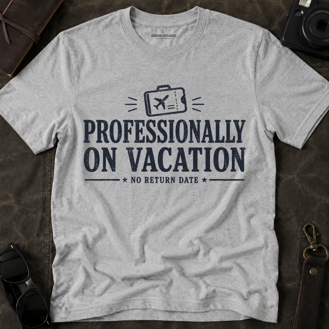 'Professionally on Vacation' Graphic Tee