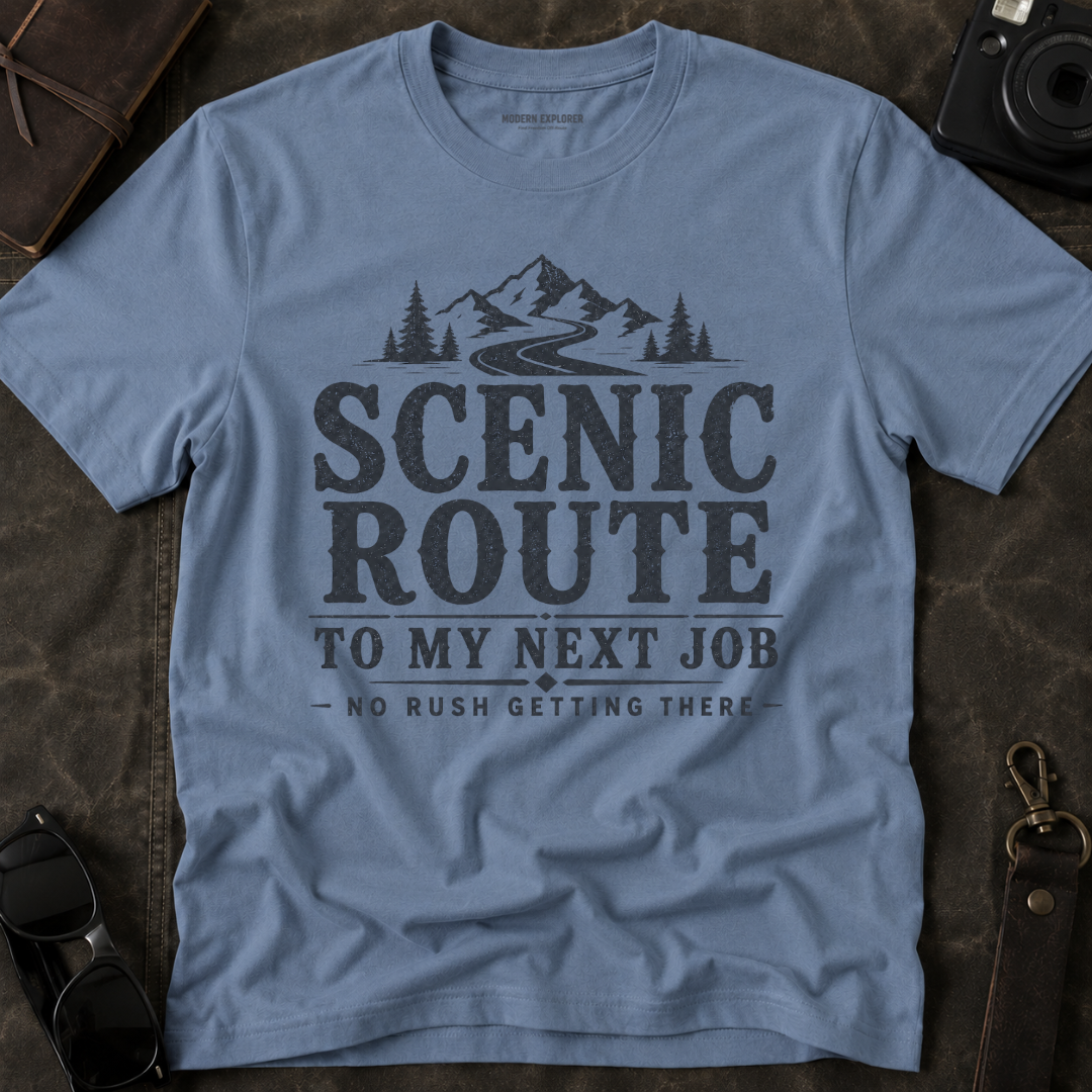 'Scenic Route' Mountain Road Graphic Tee