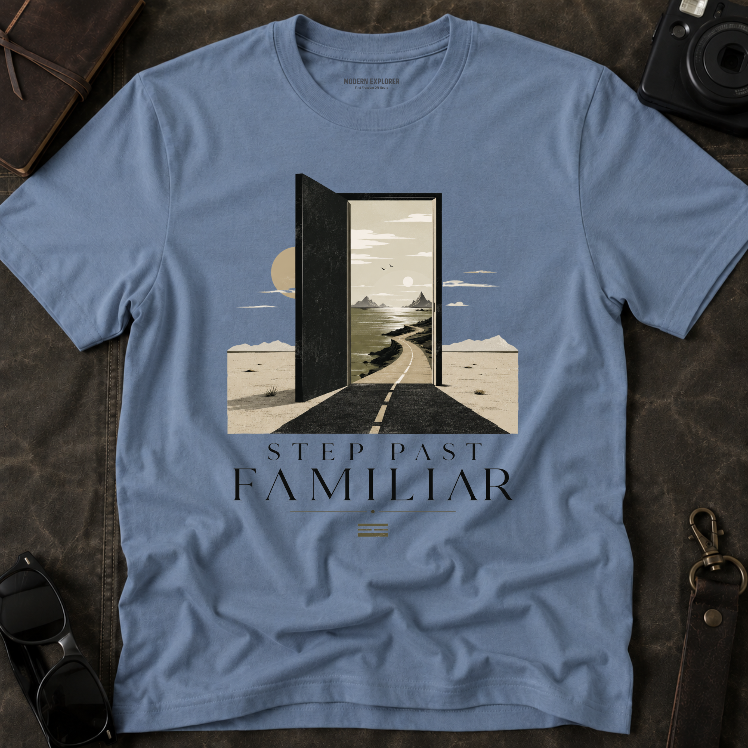 'Step Past Familiar' Scenic Graphic Tee