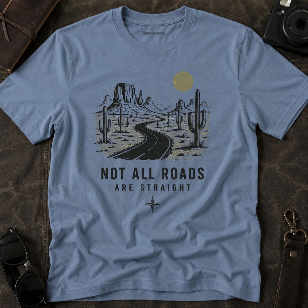 "Not All Roads Are Straight" Graphic Tee