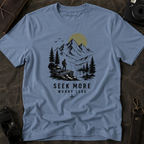 "Seek More, Worry Less" Outdoor Hiking Tee