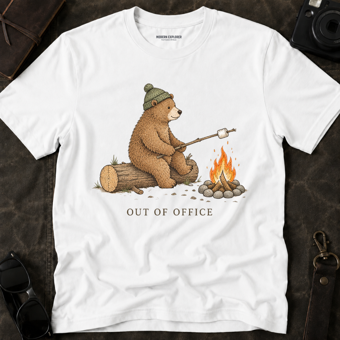 'Out of Office' Cozy Campfire Tee
