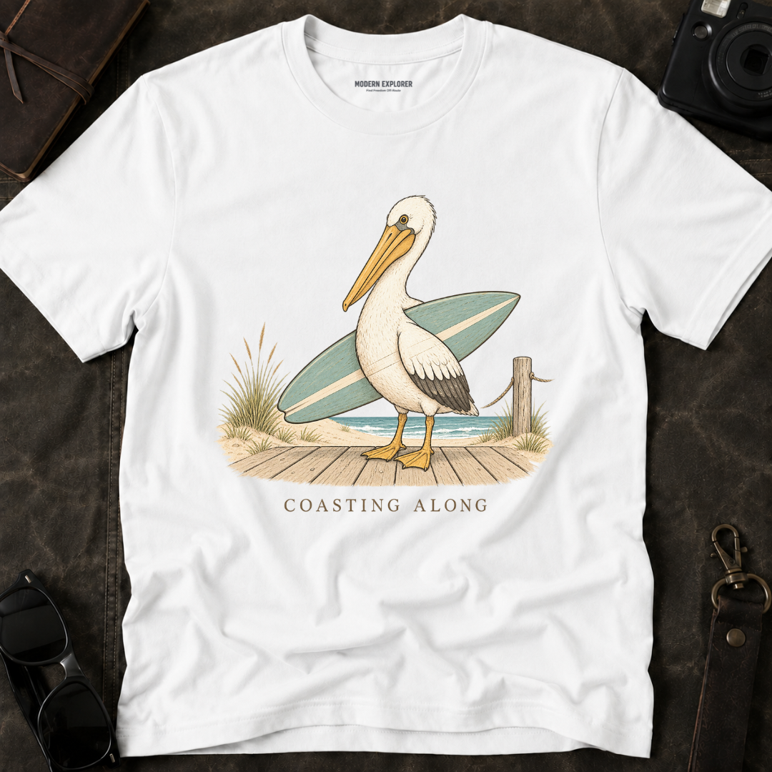 'Coasting Along' Pelican Beach Tee