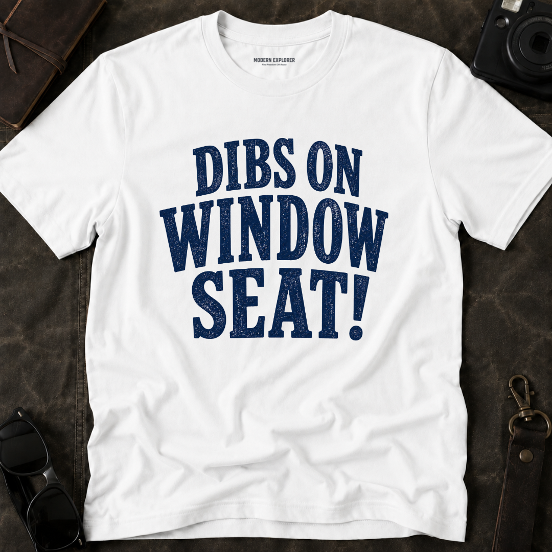'Dibs on Window Seat!' Graphic Tee