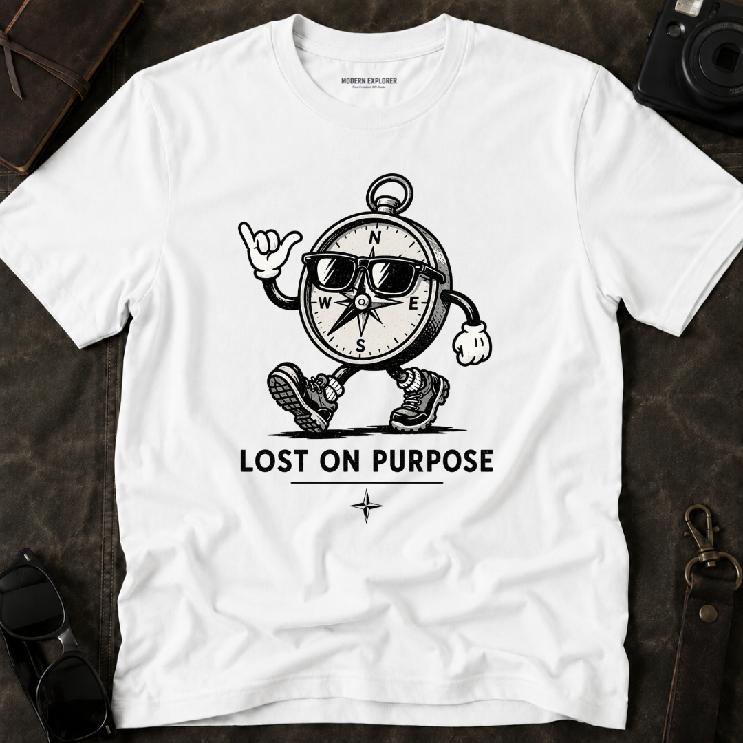 "Lost on Purpose" Adventure Graphic Tee