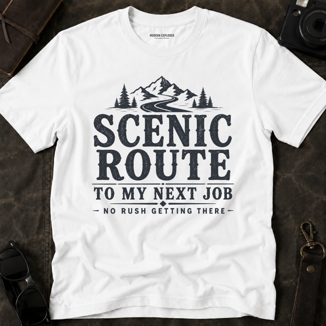 'Scenic Route' Mountain Road Graphic Tee