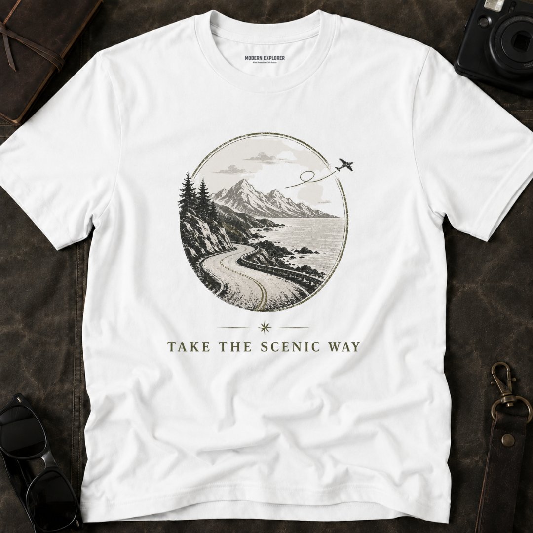 "Take The Scenic Way" Vintage Travel Tee