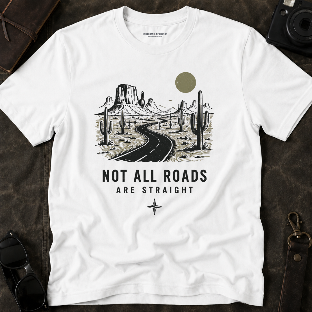 "Not All Roads Are Straight" Graphic Tee