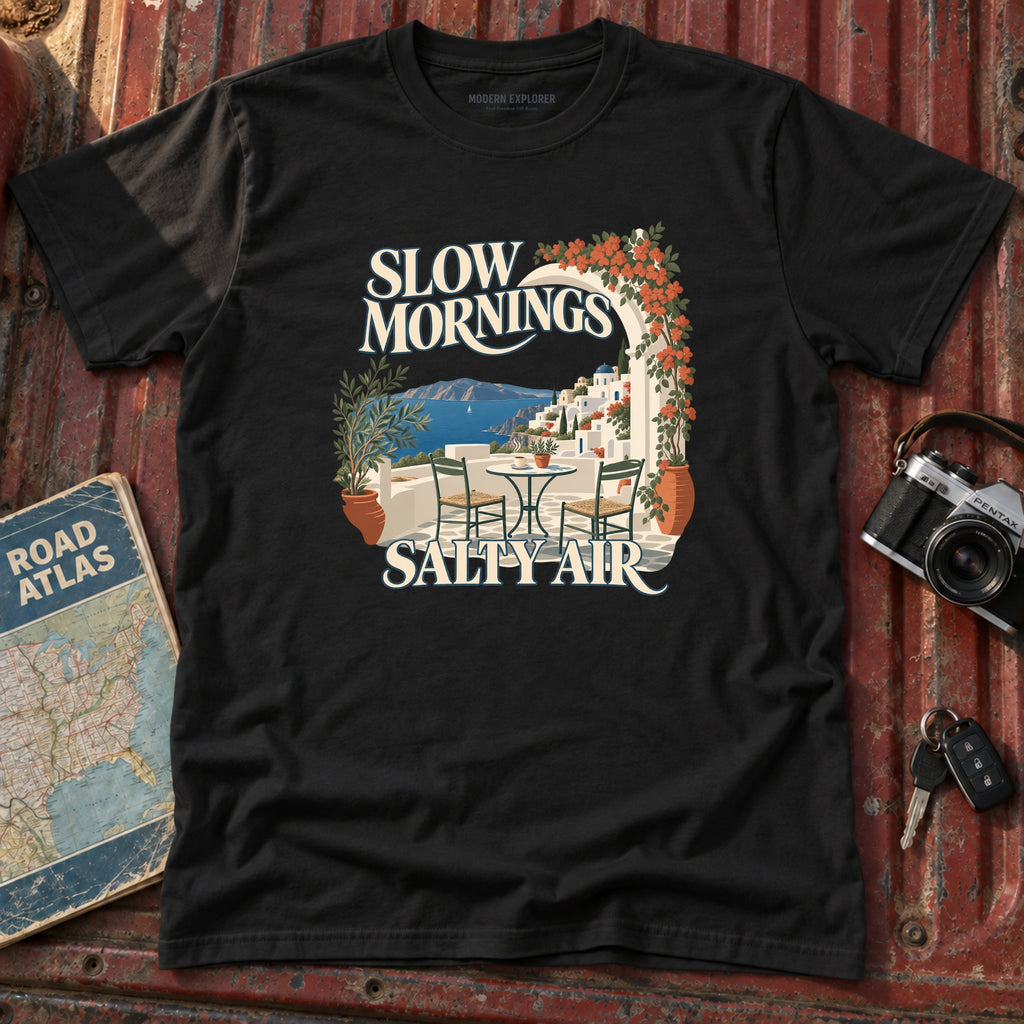 'Slow Mornings Salty Air" Graphic Tee