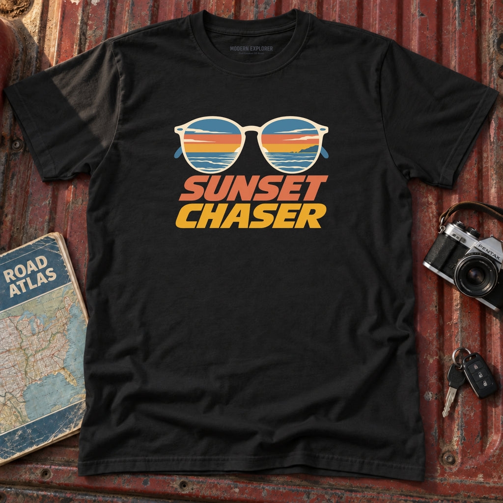 Sunset Chaser Retro Shades Tee