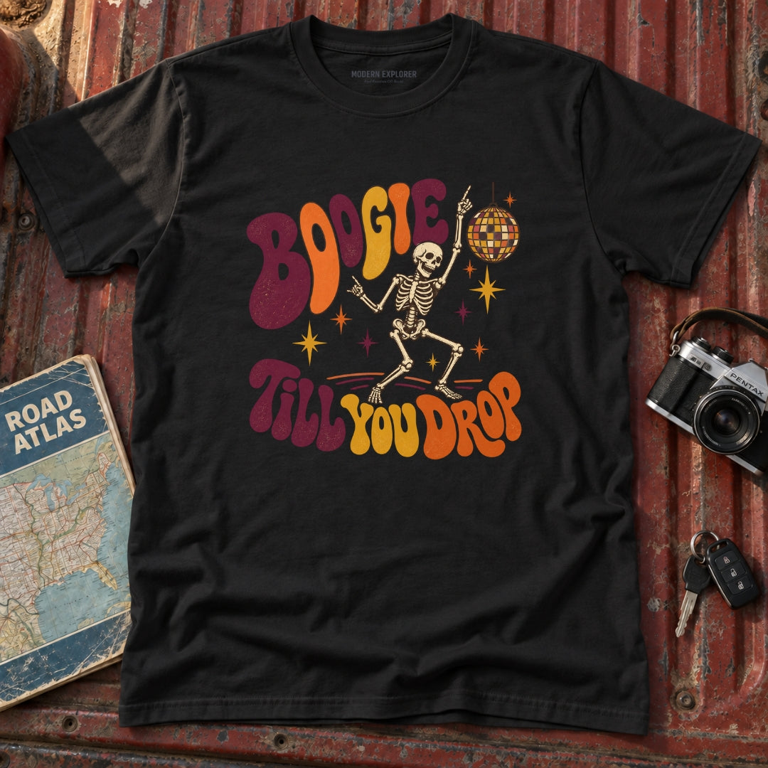"Boogie Till You Drop" Halloween Graphic Tee