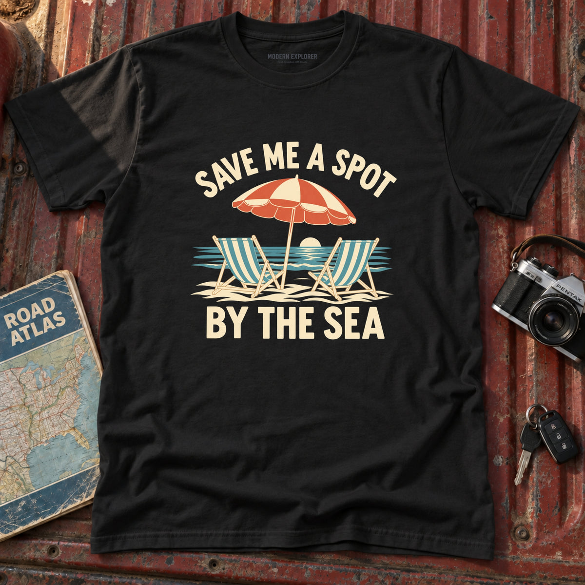"Save Me a Spot by the Sea" Graphic Tee