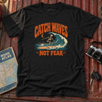 "Catch Waves Not Fear" Halloween Graphic Tee