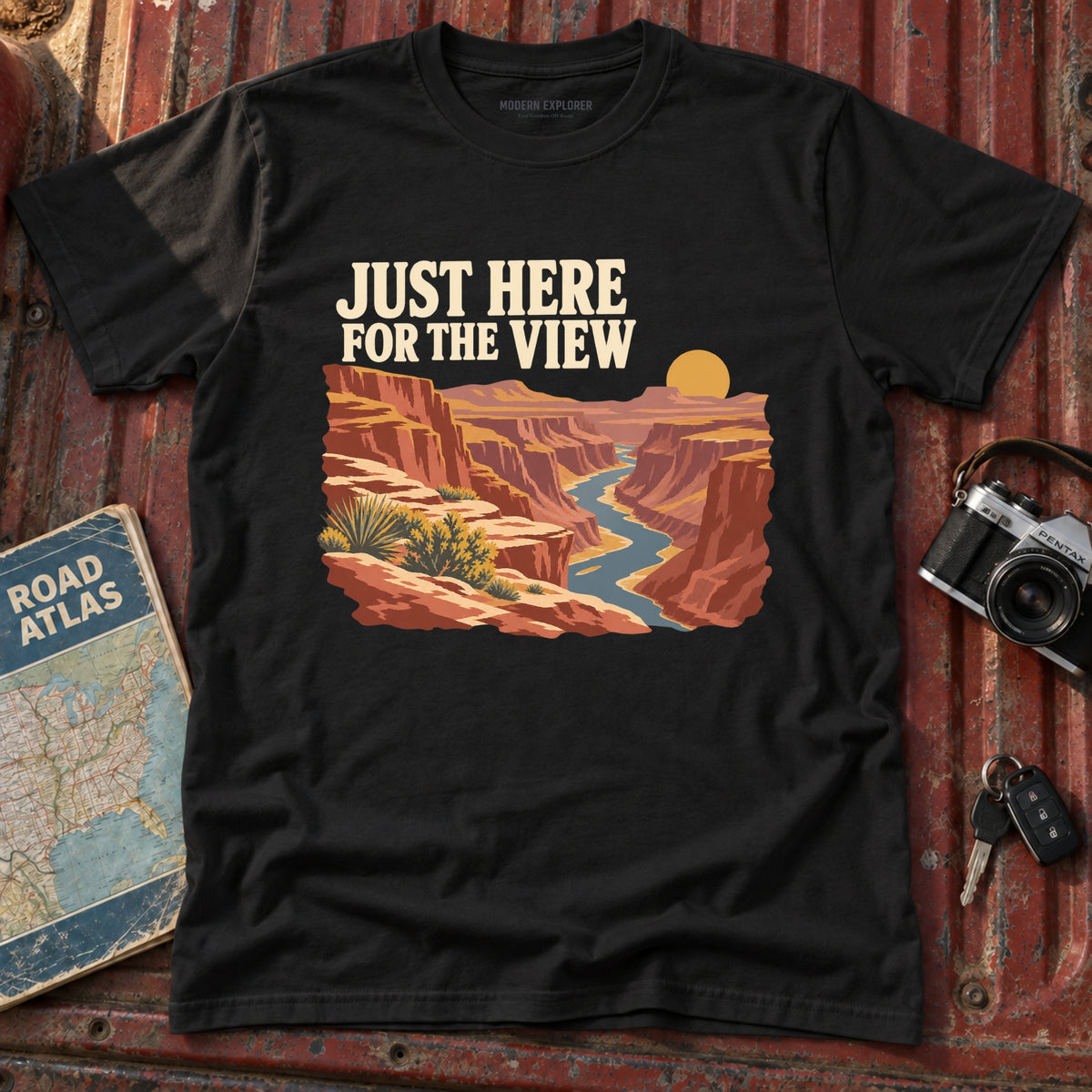 "Just Here for the View" Graphic Tee