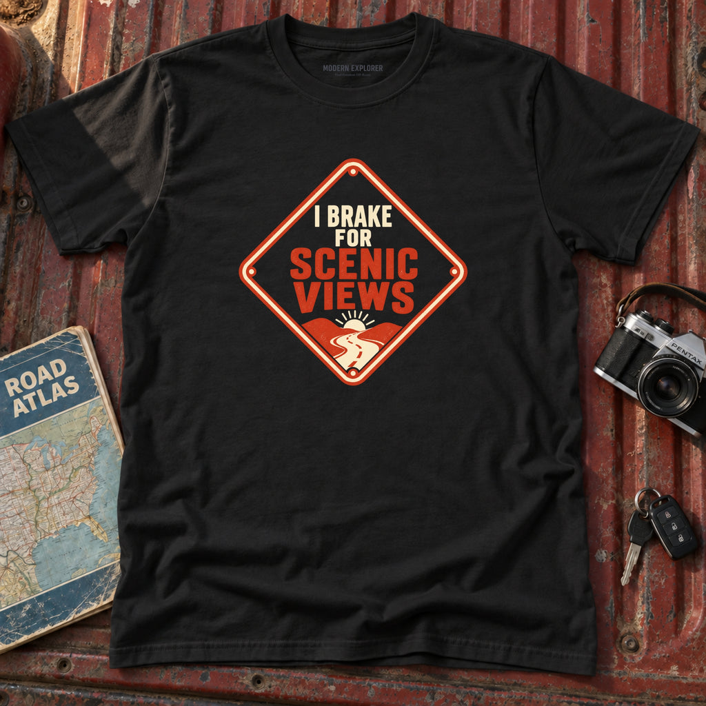 "I brake for Scenic Views" Graphic Tee