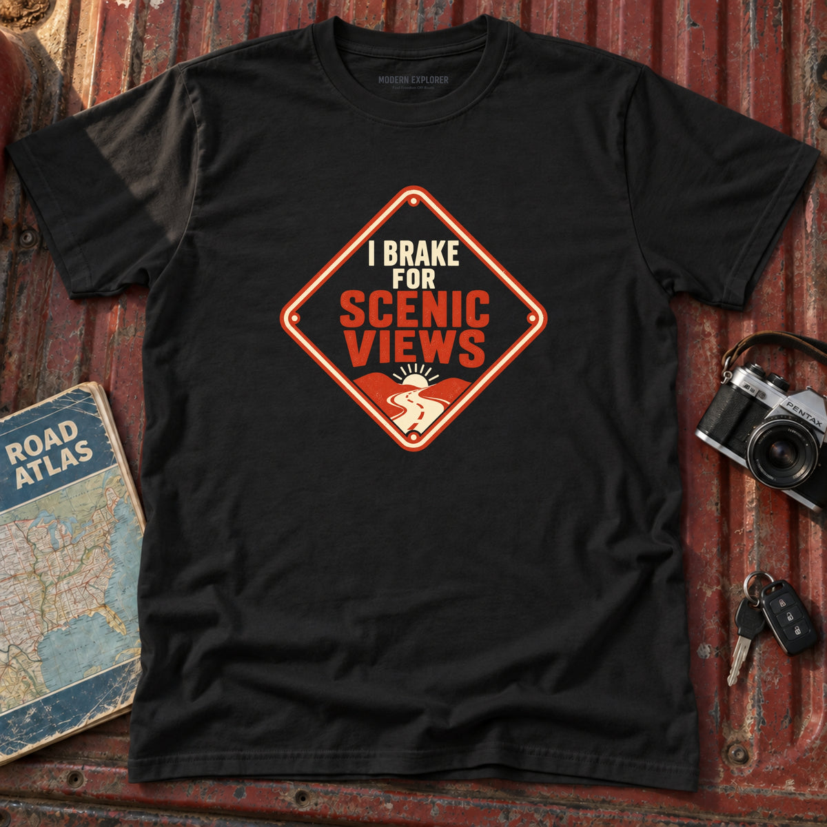 "I brake for Scenic Views" Graphic Tee