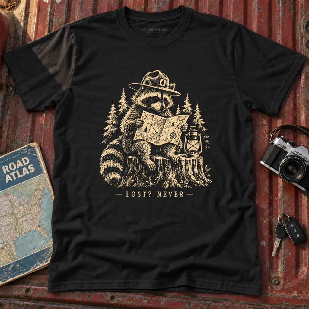 'Lost? Never' Adventure Tee
