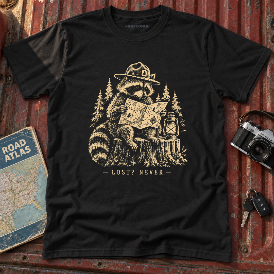 'Lost? Never' Adventure Tee
