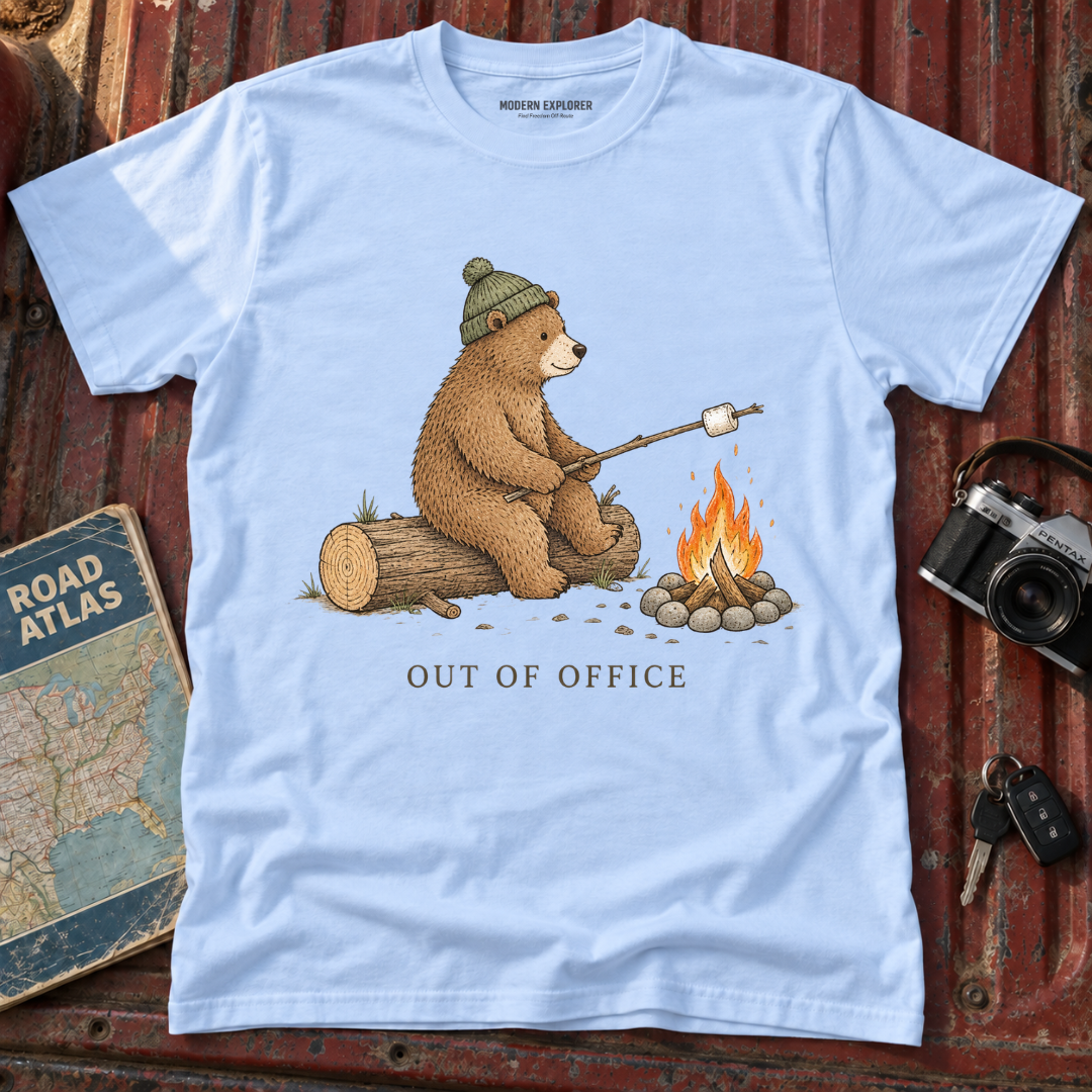 'Out of Office' Cozy Campfire Tee