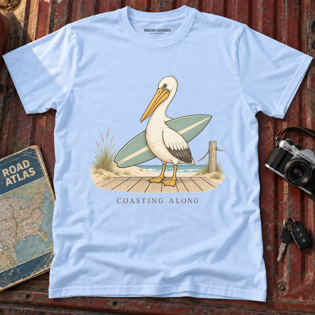 'Coasting Along' Pelican Beach Tee