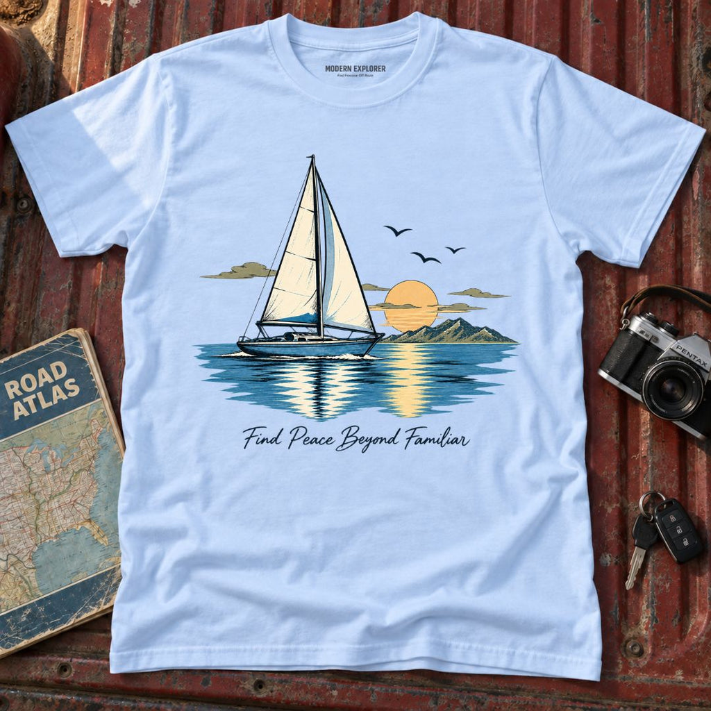 'Find Peace Beyond Familiar' Graphic Tee