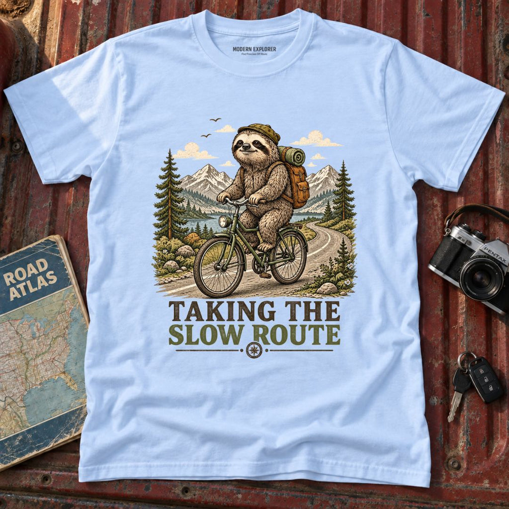 "Taking the Slow Route" Outdoor Adventure Tee