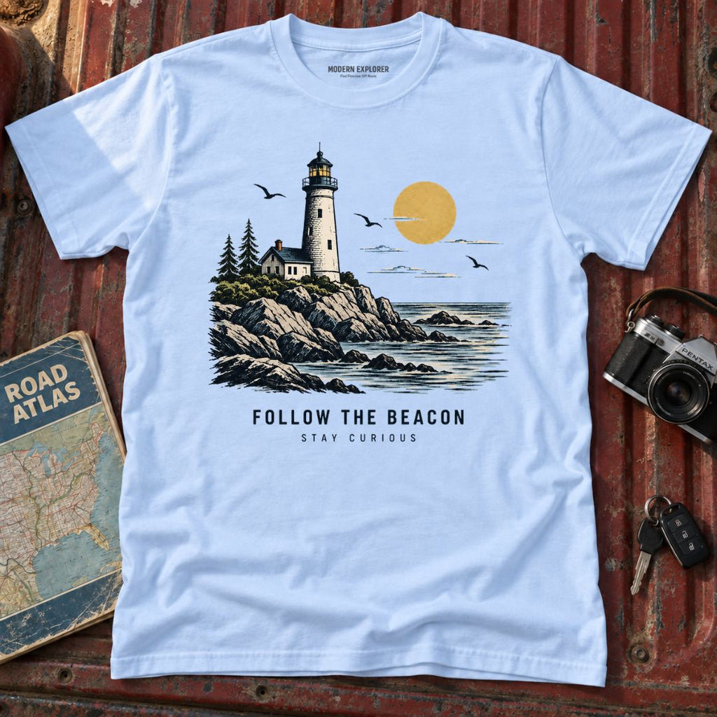 "Follow the Beacon" Coastal Graphic Tee