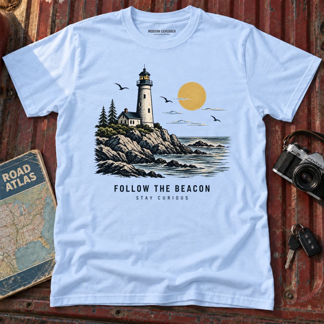 "Follow the Beacon" Coastal Graphic Tee