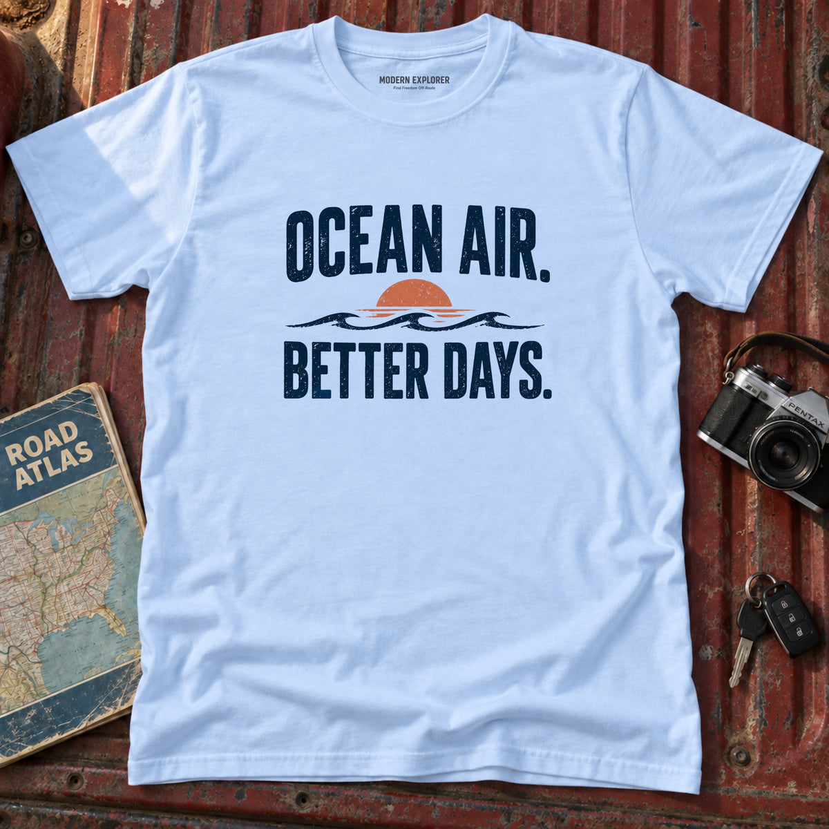 Ocean Air Better. Better Days. Beach Tee