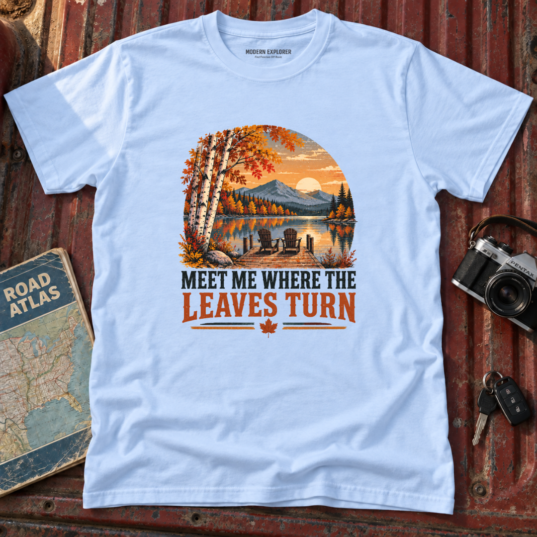 'Meet Me Where the Leaves Turn' Fall Tee