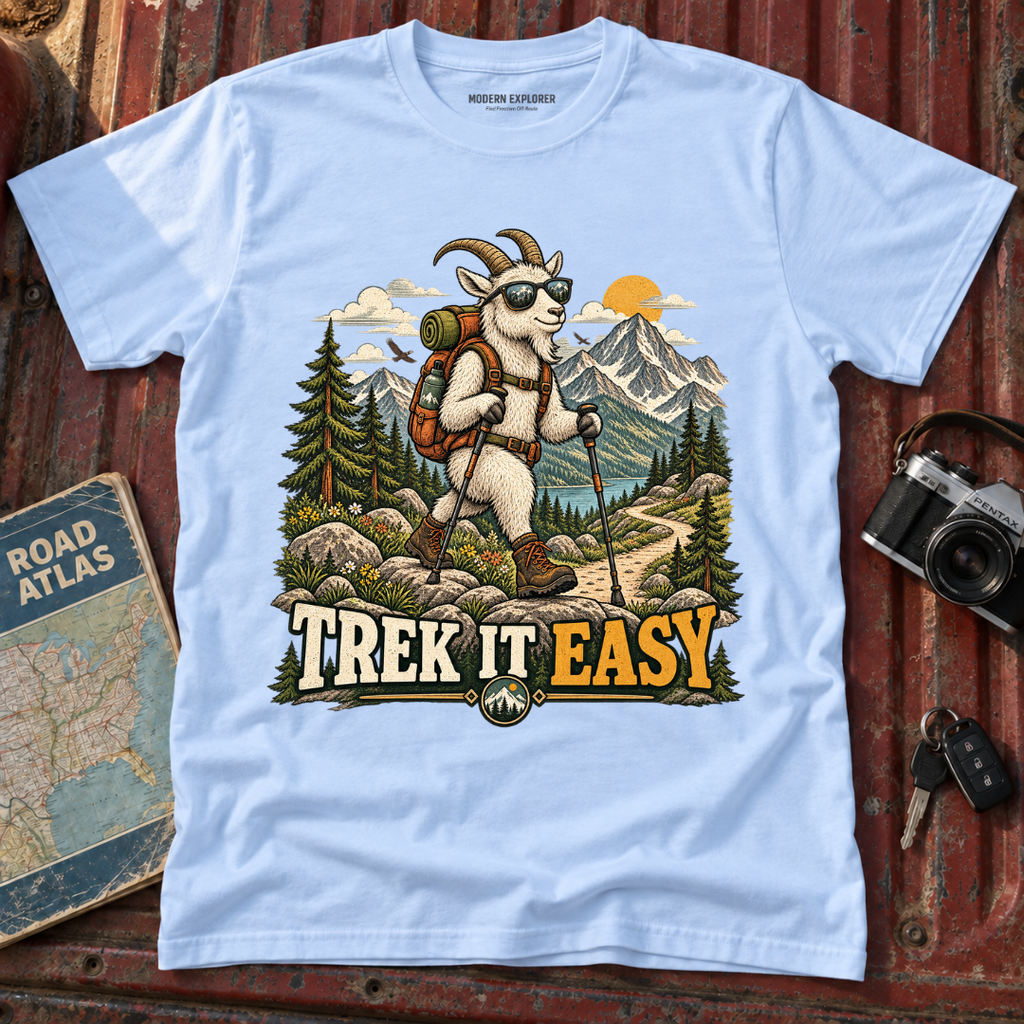 'Trek It Easy' Hiking Graphic Tee