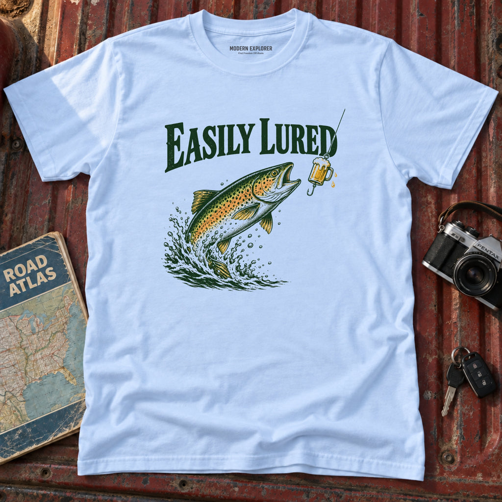 "Easily Lured" Fishing Tee