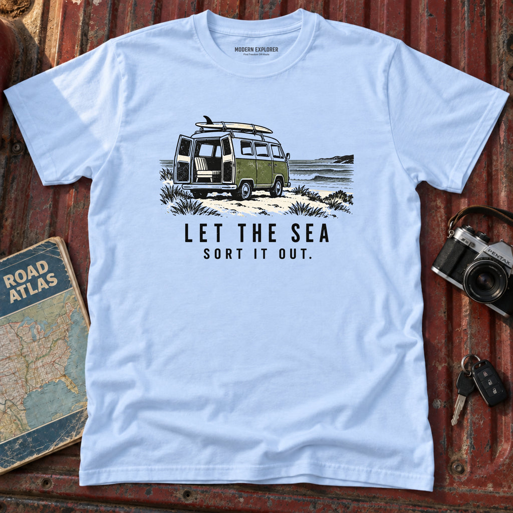 "Let the Sea Sort it Out" Beach Tee