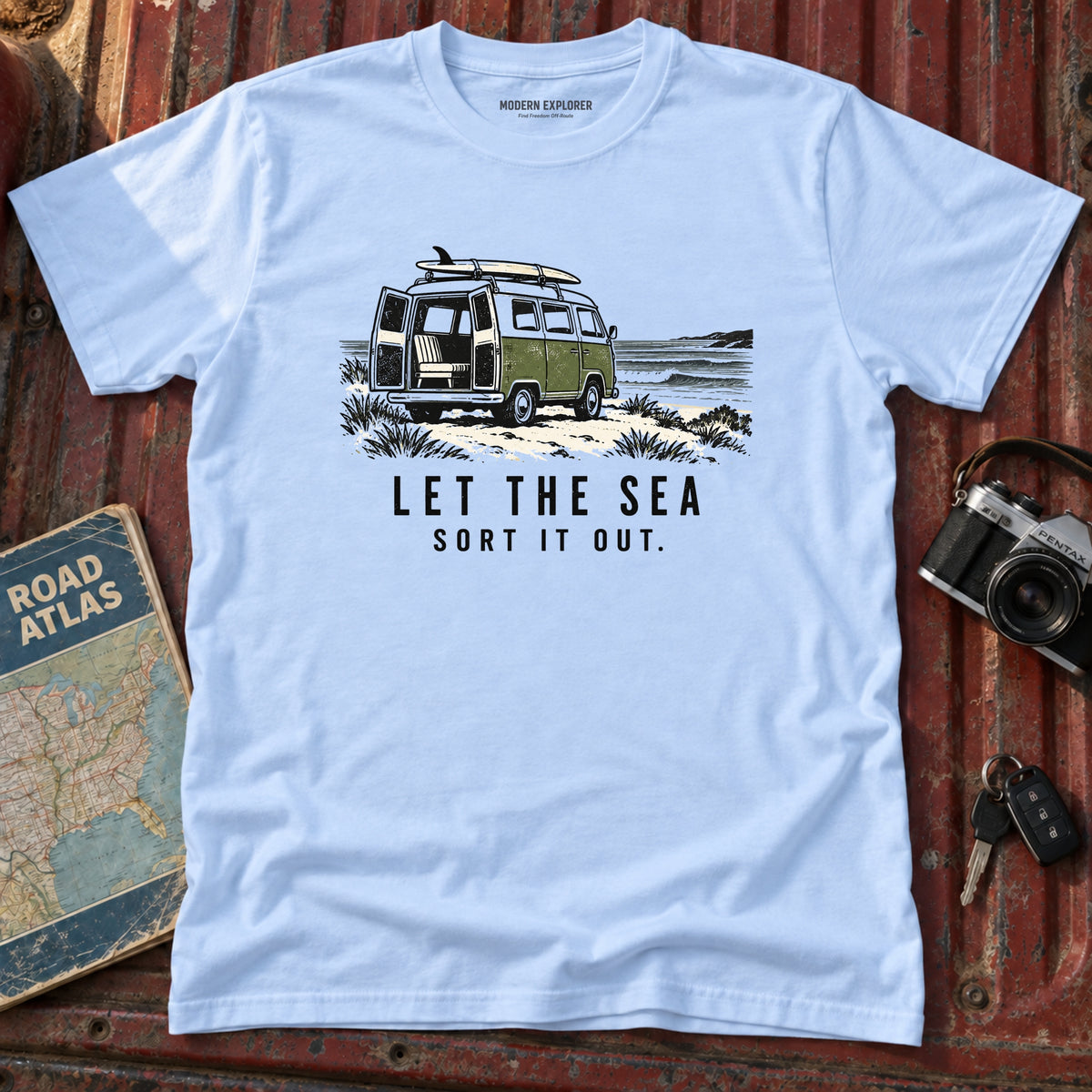 "Let the Sea Sort it Out" Beach Tee