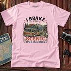 "I Brake for Scenic Overlooks" Retro Adventure Tee