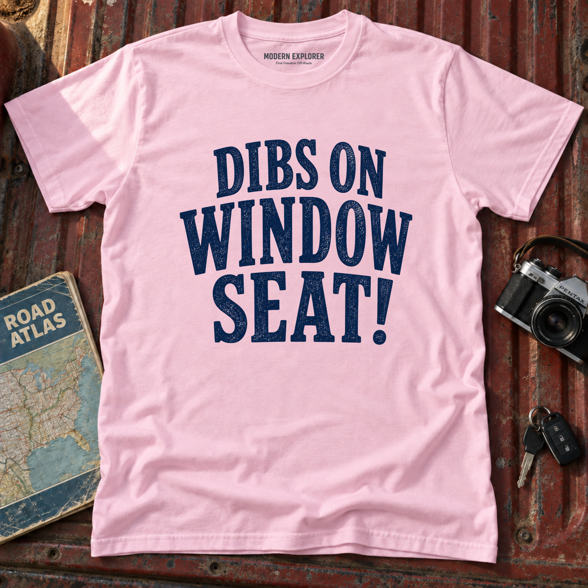 'Dibs on Window Seat!' Graphic Tee