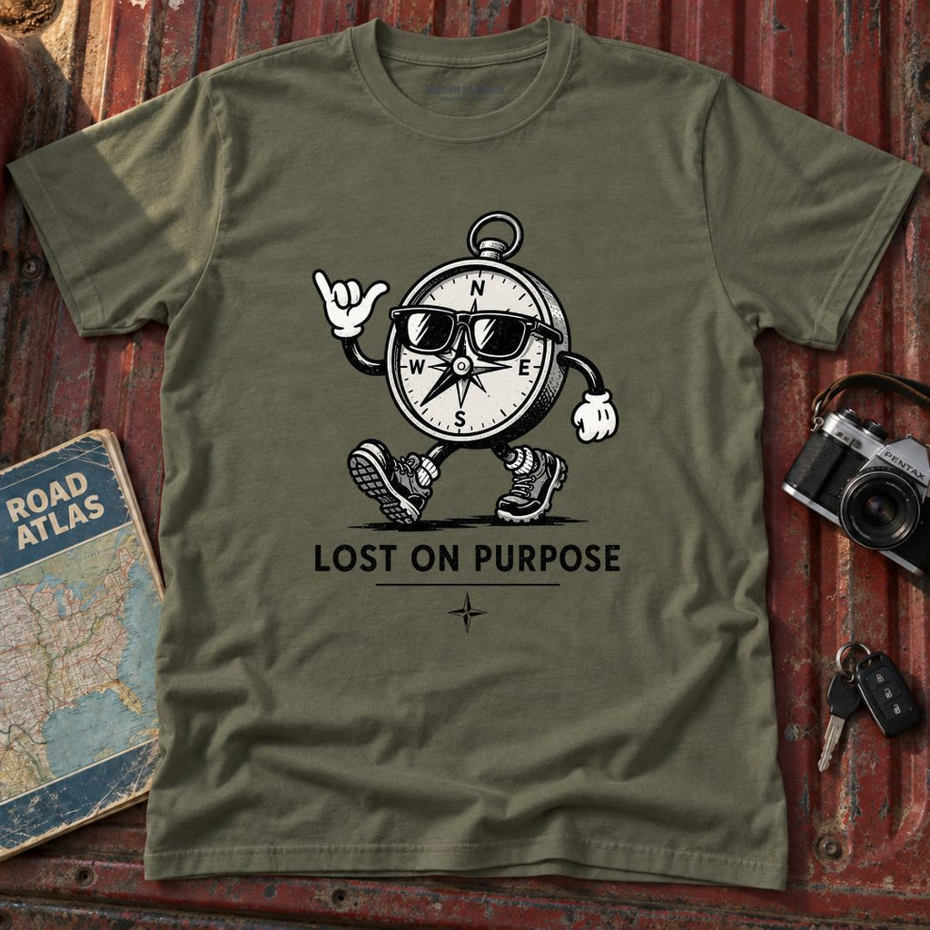 "Lost on Purpose" Adventure Graphic Tee