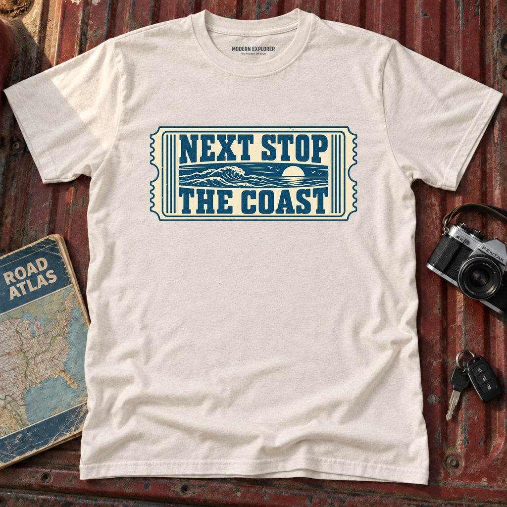 'Next Stop The Coast' Graphic Tee