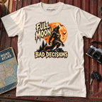 "Full Moon Bad Decisions" Halloween Graphic Tee