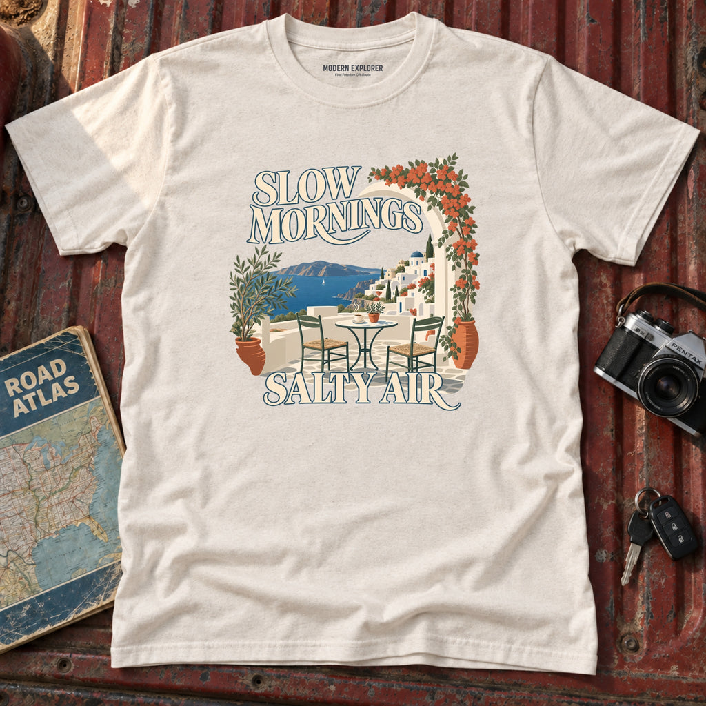 'Slow Mornings Salty Air" Graphic Tee