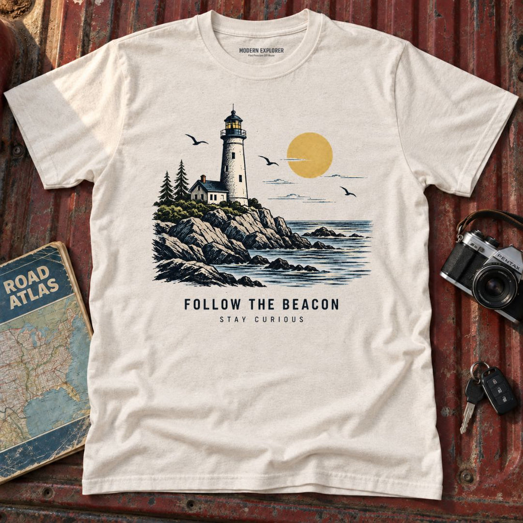 "Follow the Beacon" Coastal Graphic Tee
