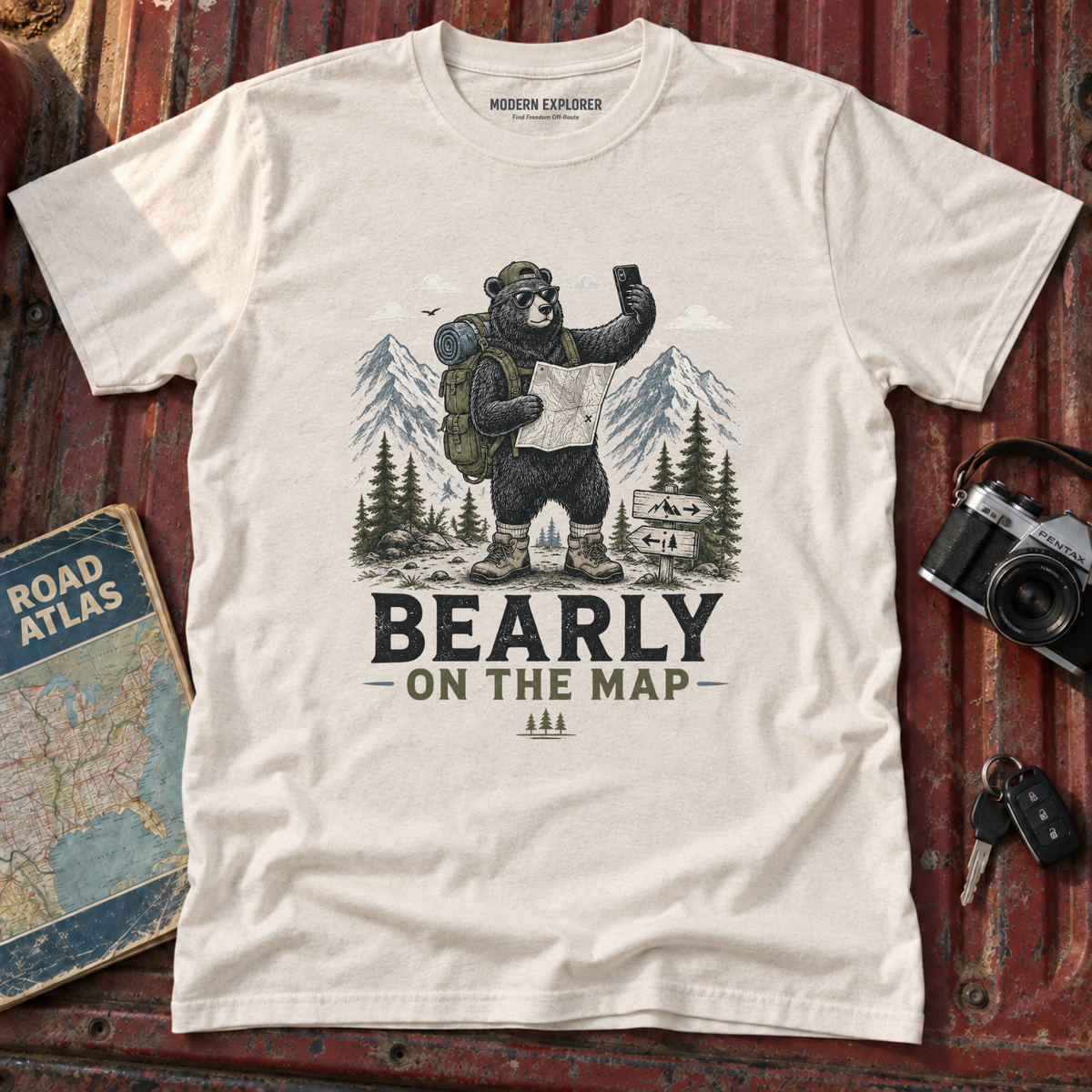 Bearly On the Map T-Shirt