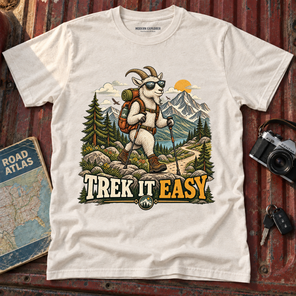 'Trek It Easy' Hiking Graphic Tee
