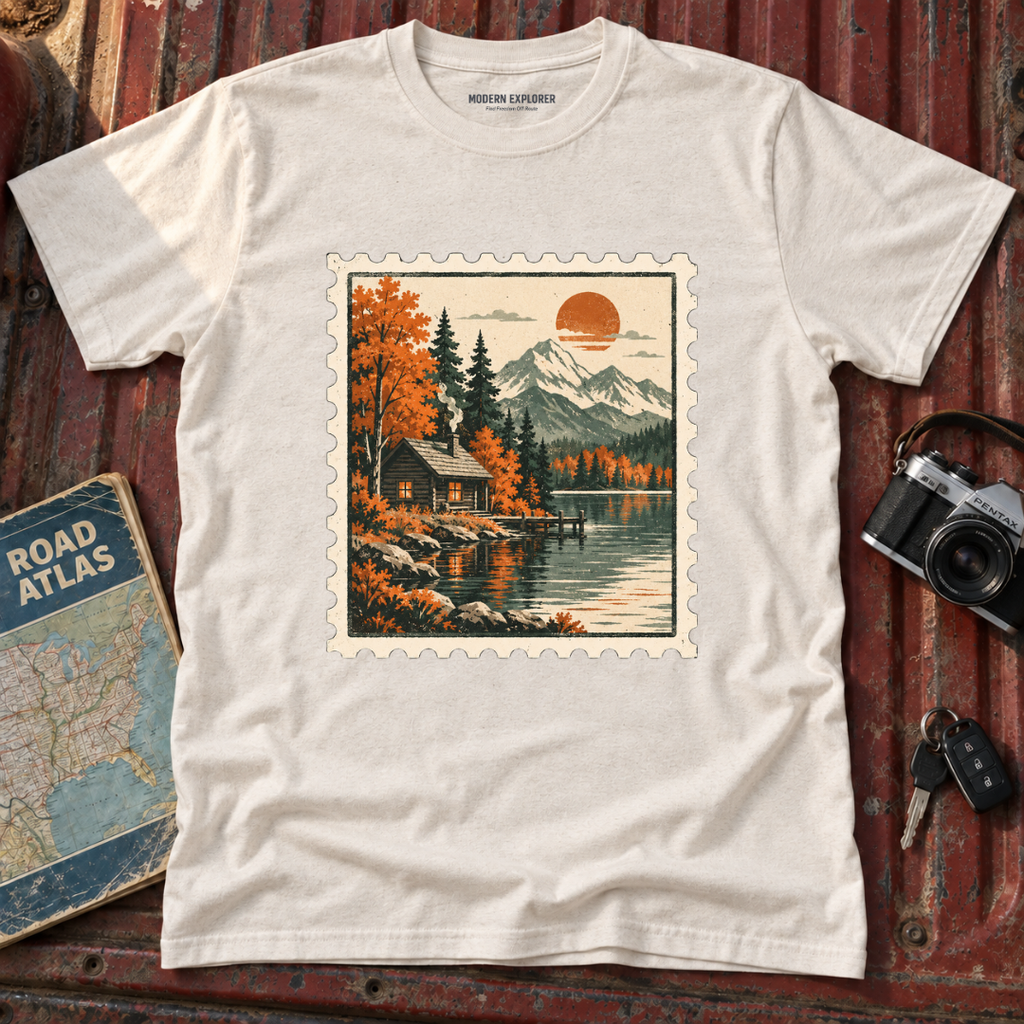 Vintage Mountain Stamp T-Shirt
